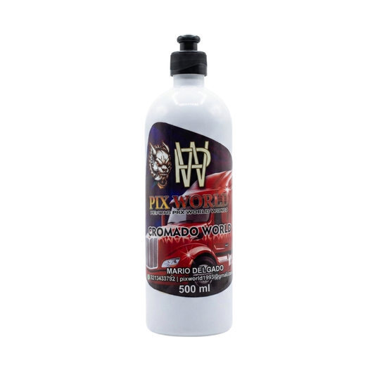 Cromado  Pix World 500 ml – Limpiador y Abrillantador de Metales