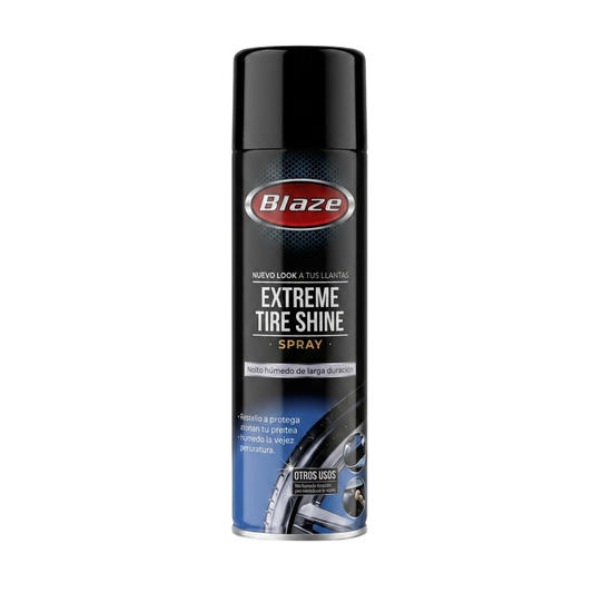 Abrillantador de Llantas en Spray Blaze Extreme Tire Shine – Efecto Húmedo de Larga Duración