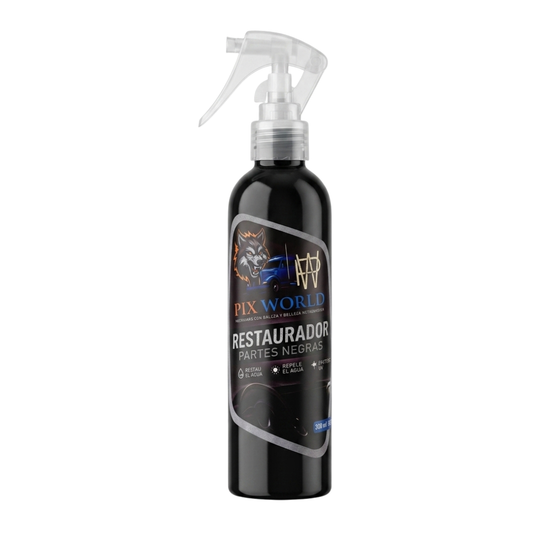 Restaurador de Partes Negras Pix World 250 ml – Renovador y Protector UV